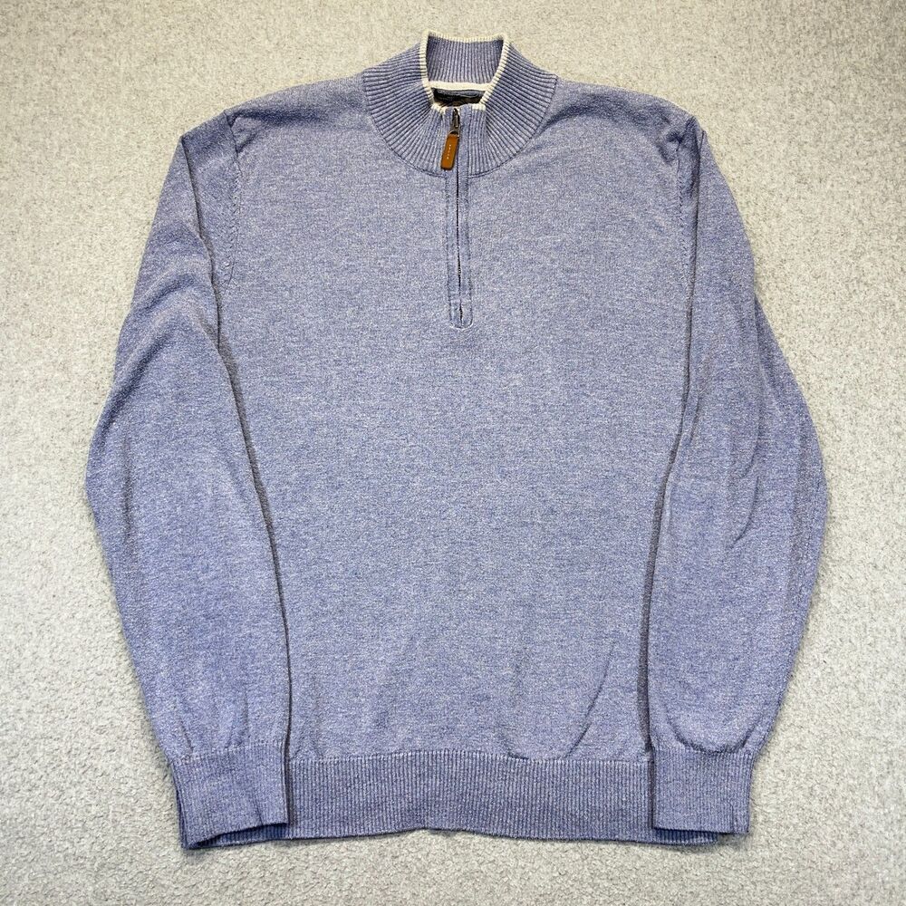 St. John’s Bay 1/4 Zip Sweater Men’s XL Blue Long Sleeve